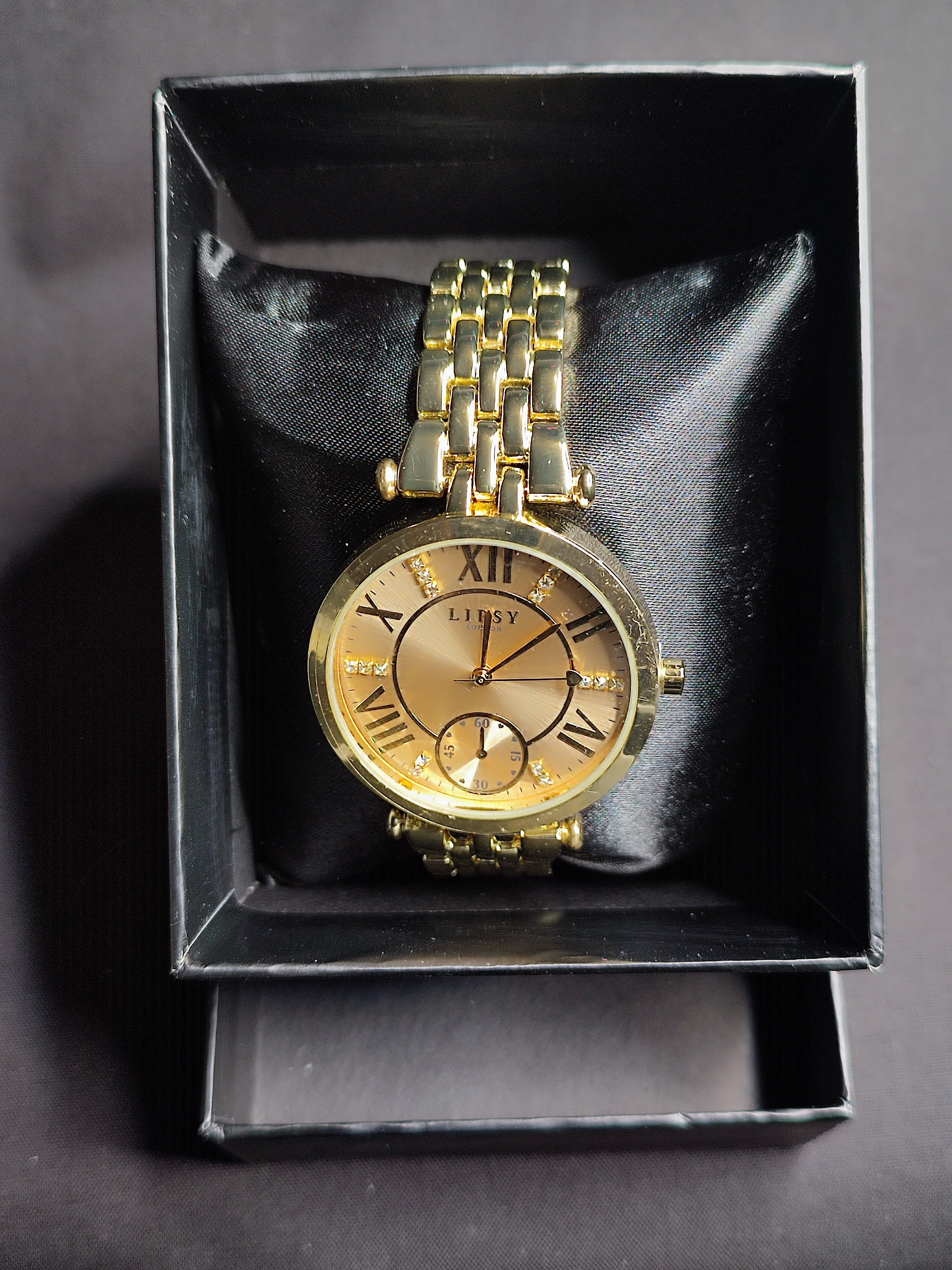 Lipsy gold sale watch